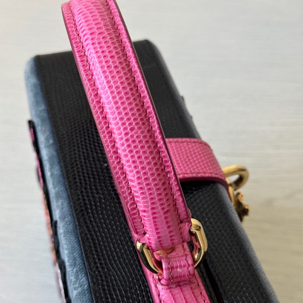 Dolce Gabbana Dolce Box Velvet Boom Bag - Picture 6 of 10